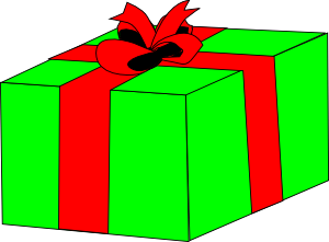 Wrapped Gift (Courtesy OCAL, via clker.com)