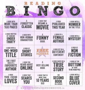 Reading Bingo 2017